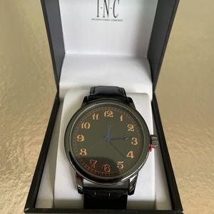 NEW WITH TAGS Mens Stylish International Concepts Watch Table GN RG BLK CRC LT W